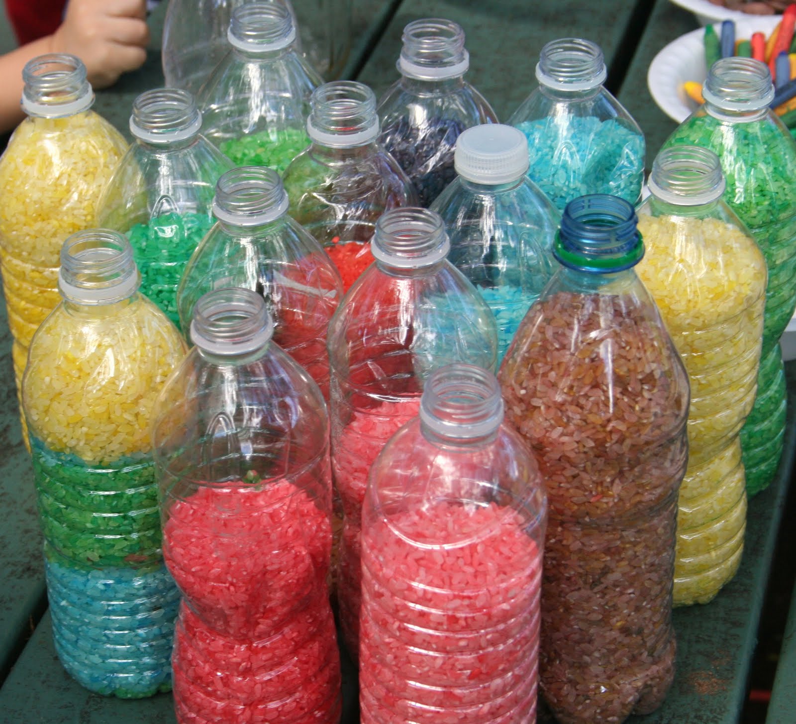 Mama's a Mess! ISpy Bottle with Beautiful Rainbow Rice