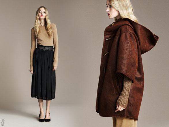 Classe Tenue Avec Pantalon Patte D Eph Noir Zara Catalogue Octobre 2010 Femme - MaxiTendance