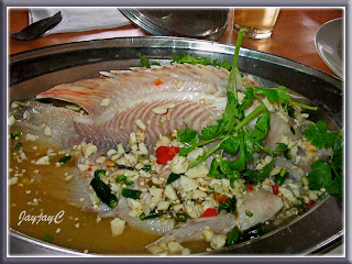 Talapia fish, steam limau thai style - RM24
