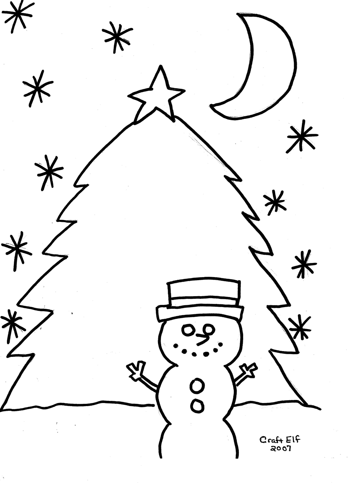 [Snowman+&+tree+coloring+page.gif]