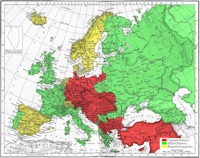 Ethno-linguistic map of Europe before World War I Europe 1914, Half