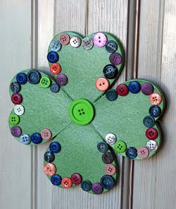 blog, top five St Patrick's day craft ideas for kids, welcome shamrock