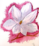 Original Watercolor - Magnolia ....
