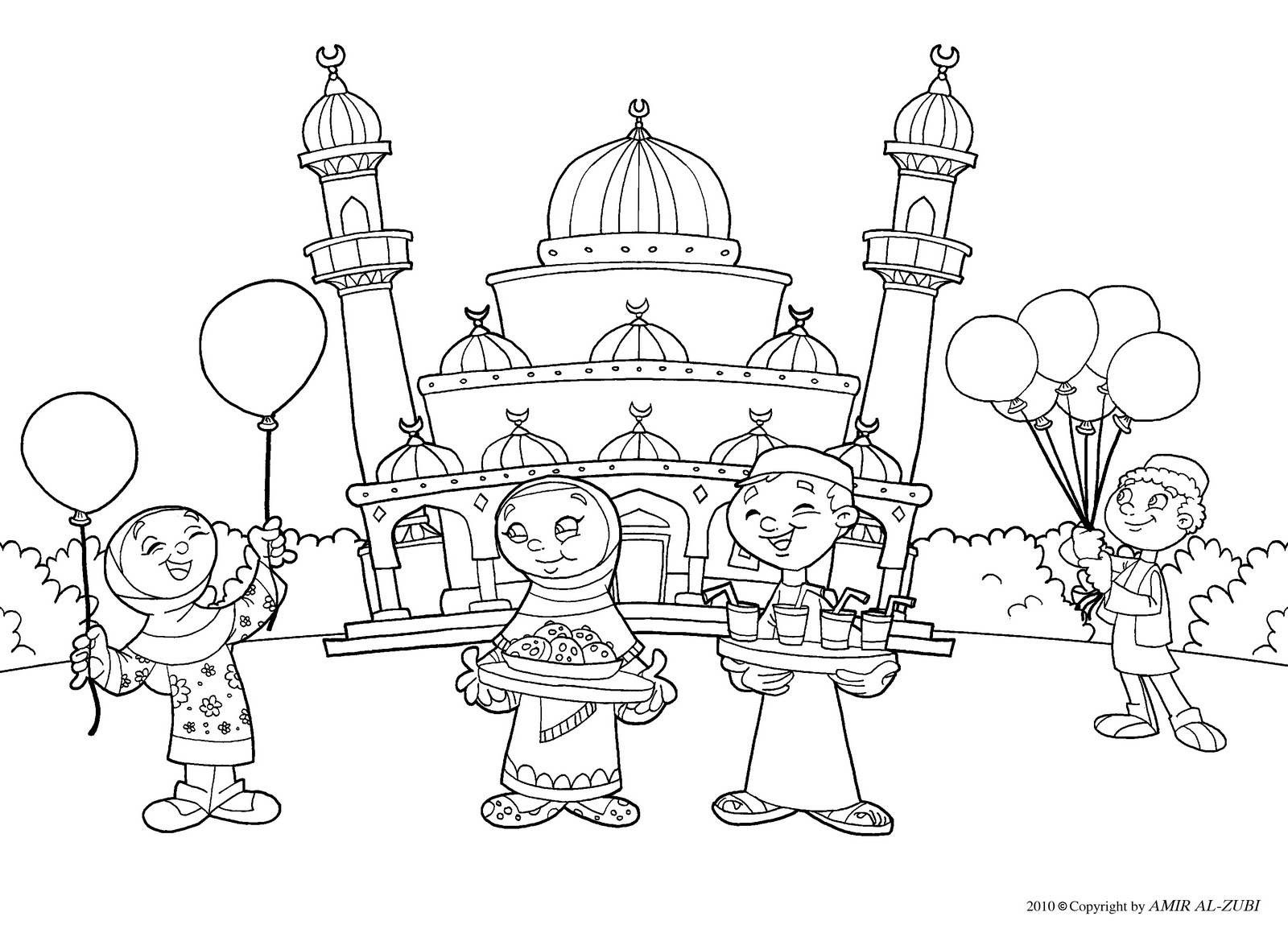 muslim Colouring Pages
