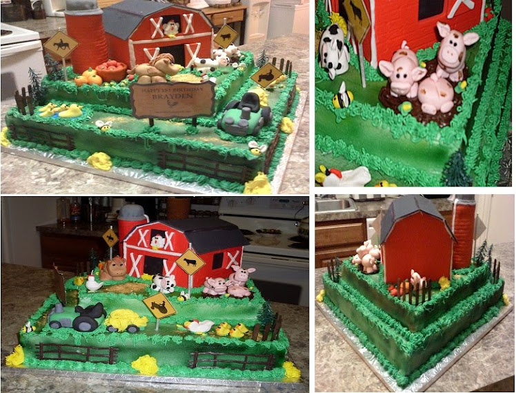 The Farm Birthday Cake