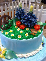 Gumpaste  Bluebonnet Topper