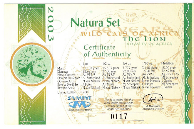 Natura Set 2003 Lion Anniversary 10 years