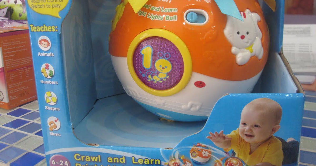 vtech crawl and learn bright lights ball