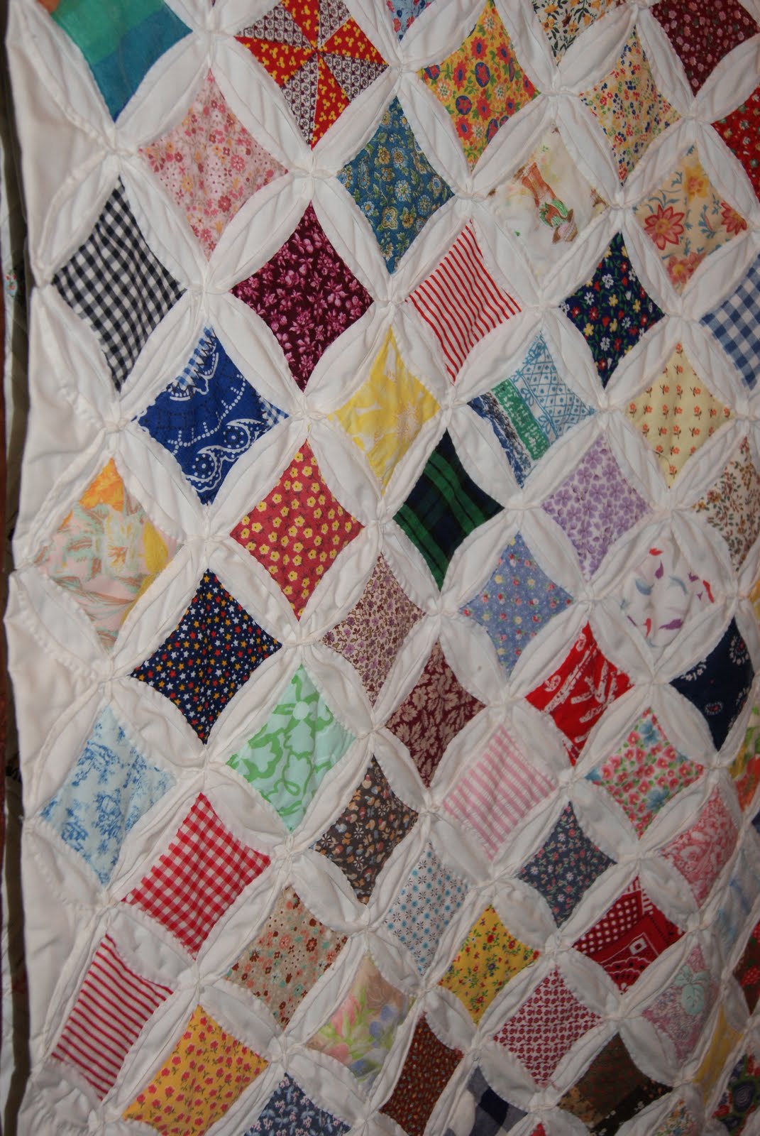 One Piece at a Time: Cathedral Window Quilt
