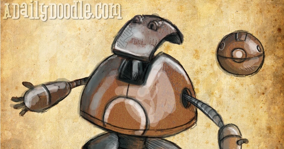 robot ball cartoon
