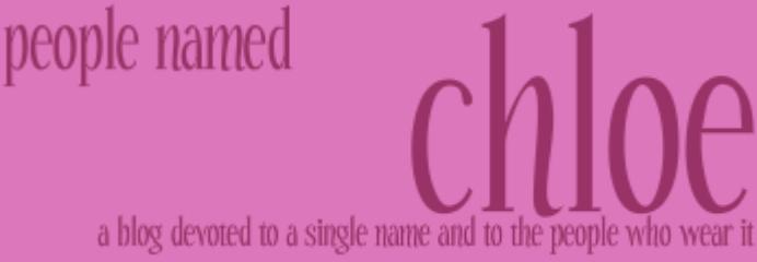 People Named Chloe