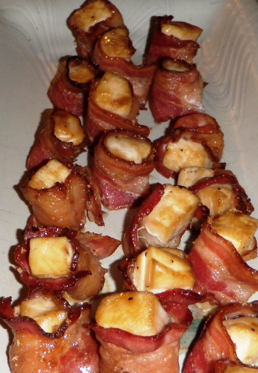 Sandra's Alaska Recipes SANDRA'S MARINATED BACON WRAPPED HALIBUT BITES