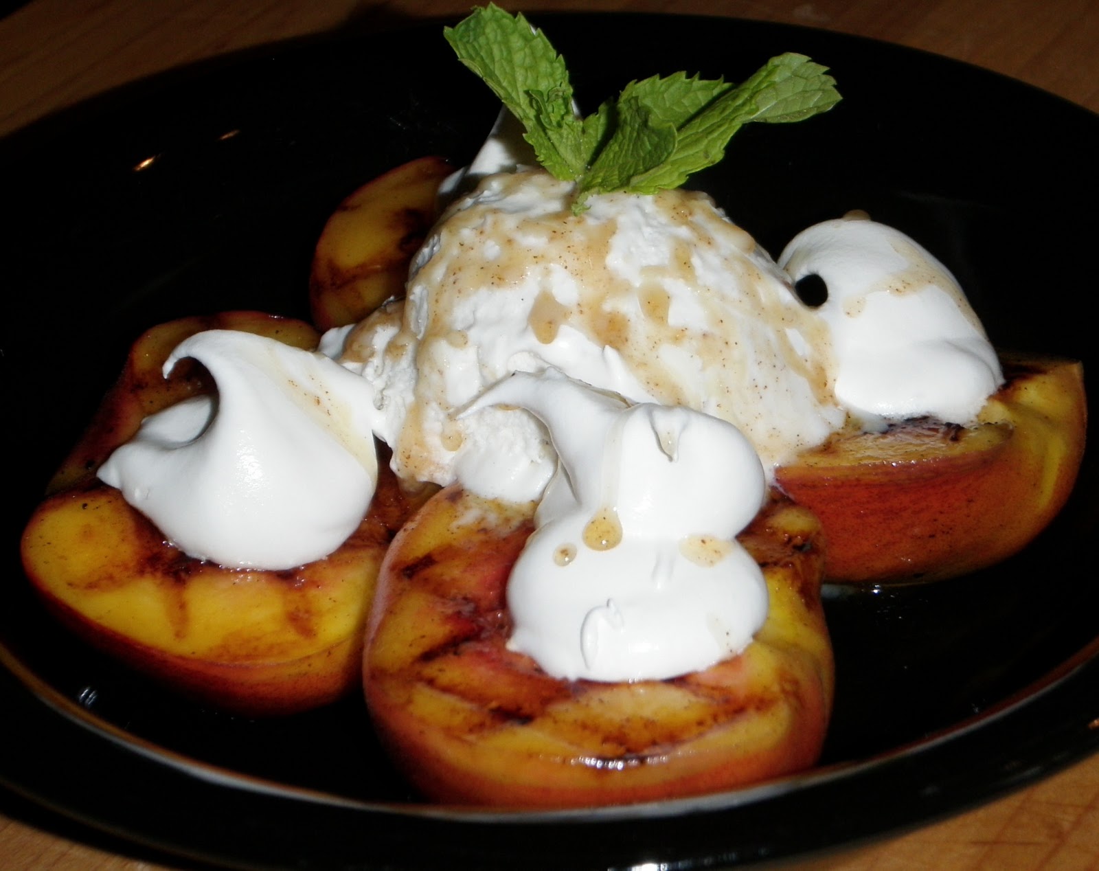Sandra's Alaska Recipes SANDRA’S GRILLED PEACH MELBA