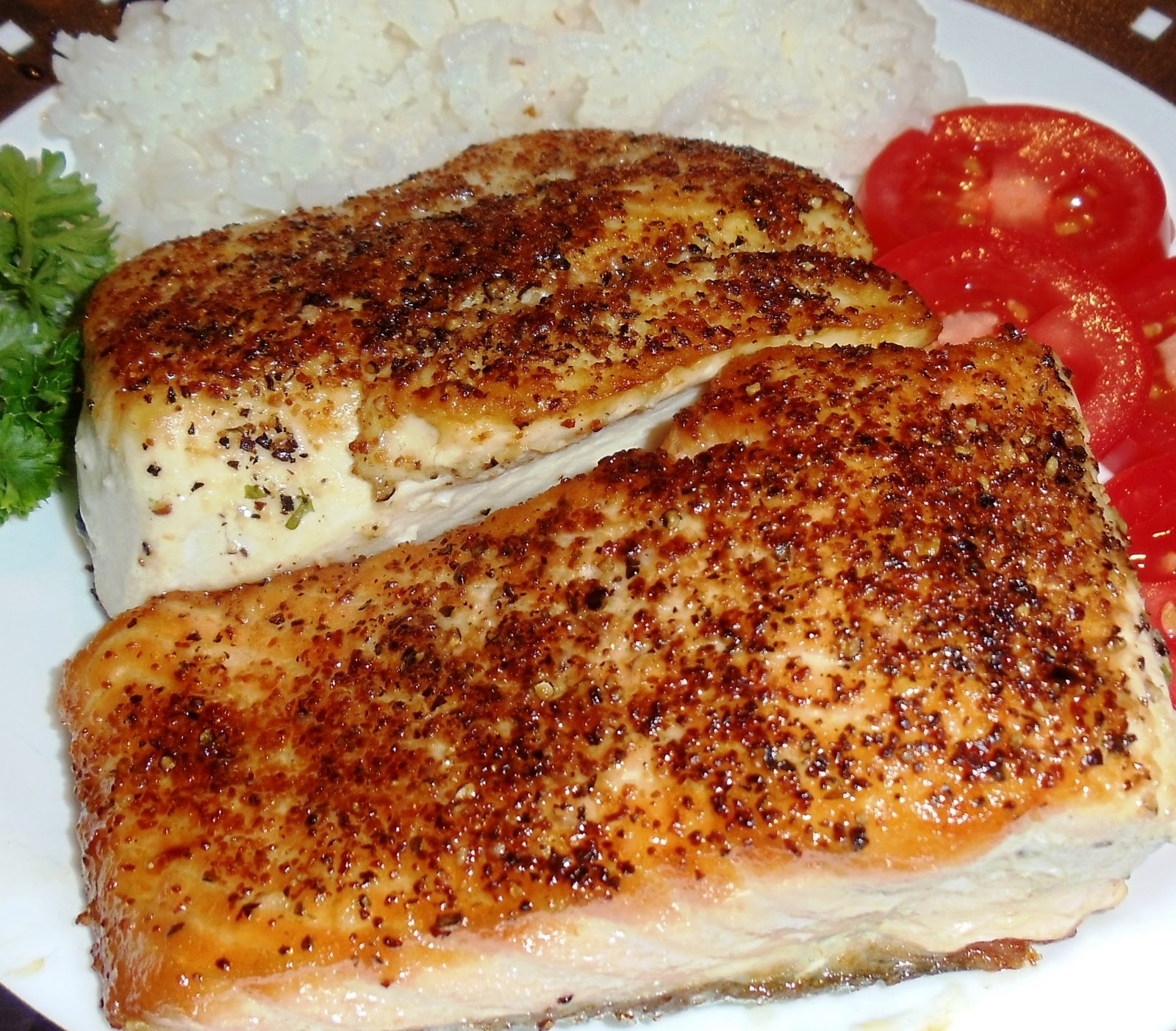 Sandra's Alaska Recipes MAX’S PANSEARED WILD ALASKA KING SALMON