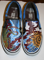 vans painted custom paint shoes things complex temple