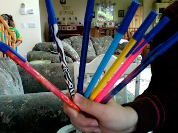 Duct tape covered pens!