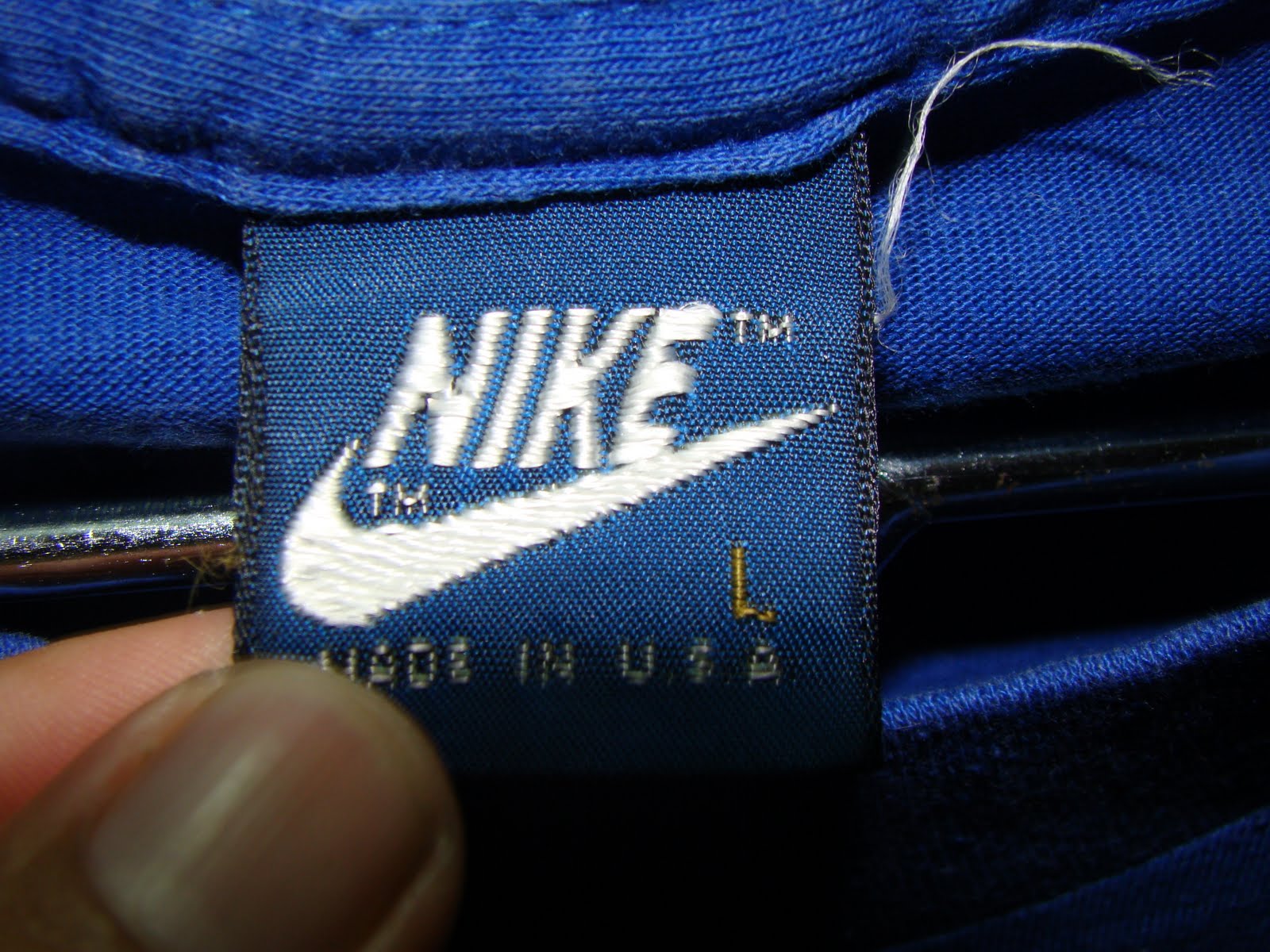 BUNDLE BATU TIGA SHAH ALAM: vintage nike blue tag-biru