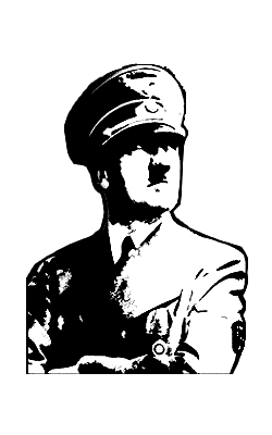 Адольф гитлер рисунок карандашом