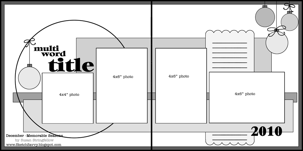 sketch savvy: December sketch for Memorable Seasons