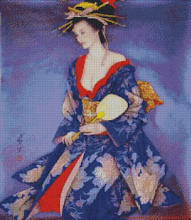 FLAPPER LADY IN BLUE CO
UNTED CROSS STITCH PATTERN | eBay