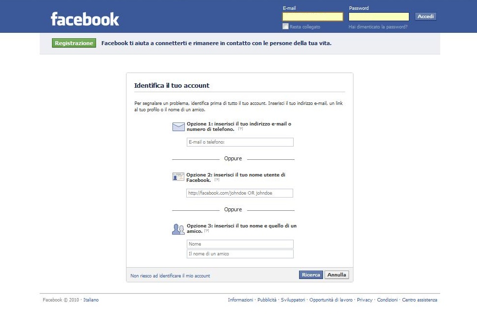 Protezione Account: Facebook login: risposte ai problemi di accesso e.