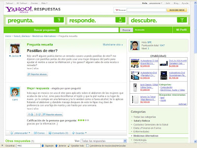 Perlas de éter: Un remedio infalible...: Comentarios en la red sobre