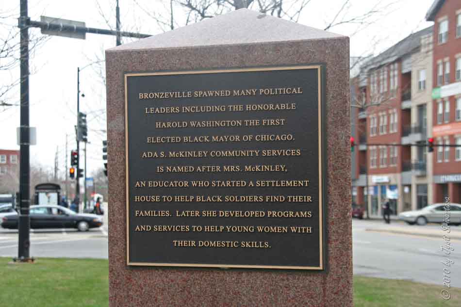 Public Art in Chicago Bronzeville Obelisks