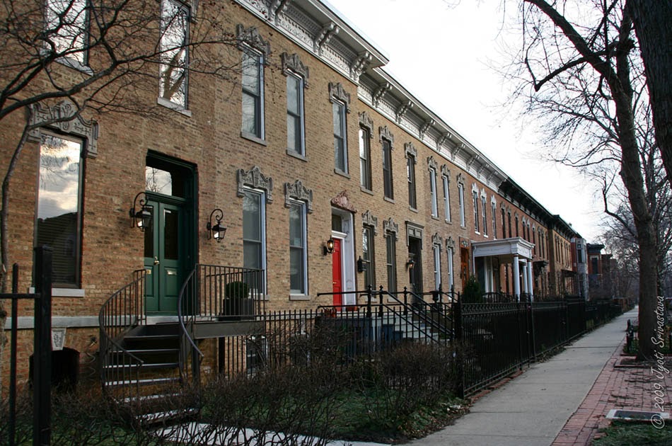 Chicago Architecture Cityscape Burling Row House District Chicago Architecture Cityscape Burling Row House District