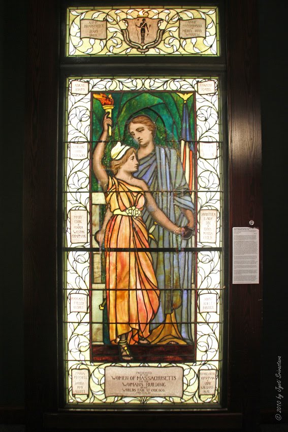 Chicago Architecture & Cityscape Stained Glass from 1893, World's