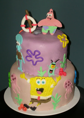 spongebob 002 on Sponge Bob cake