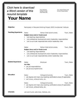 What to put on a resume for a job