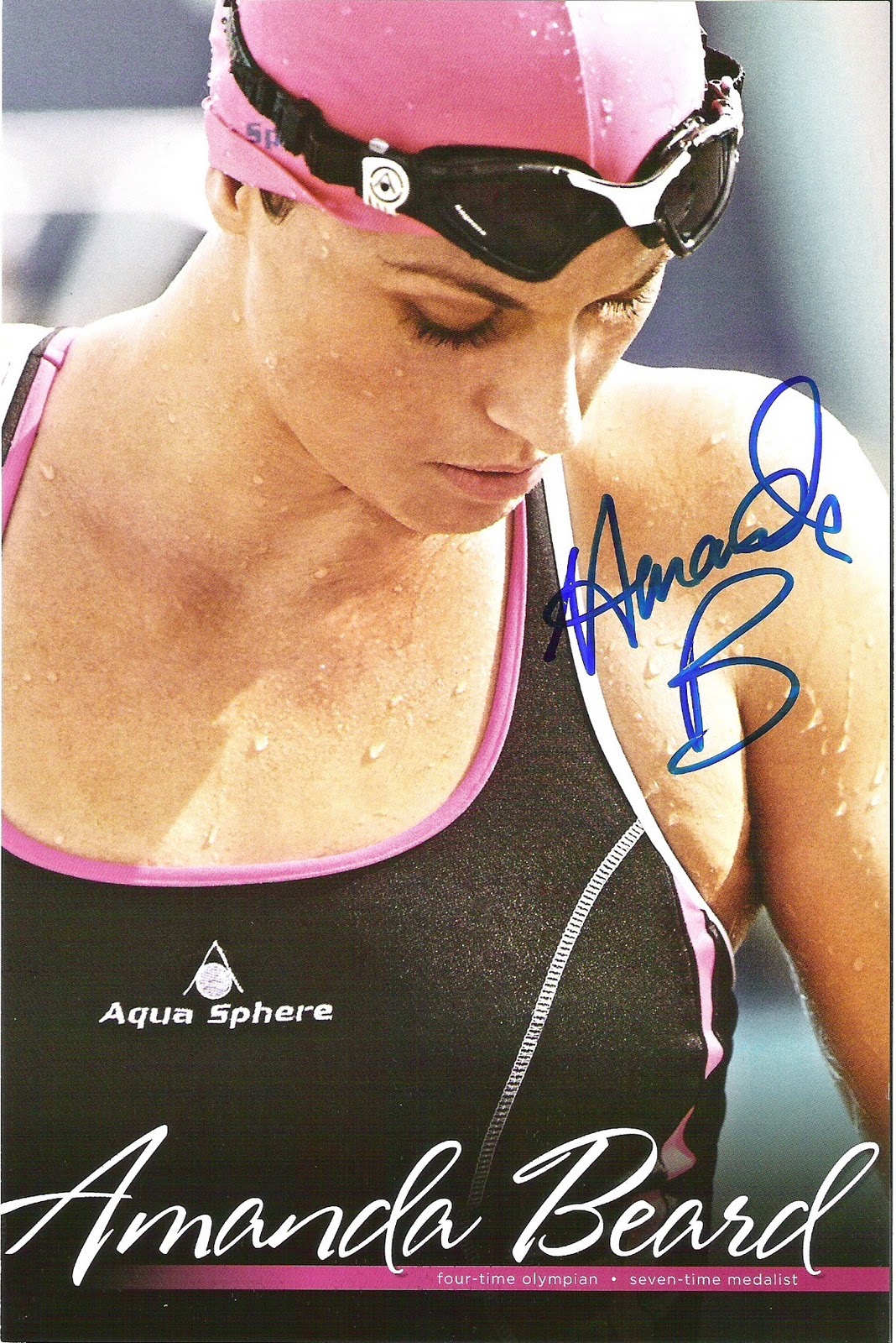 CJ s World The Autographs Amanda Beard Olympic Champion Swimmer