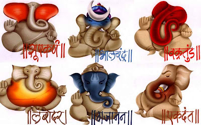 Lord Ganesha' various roopas