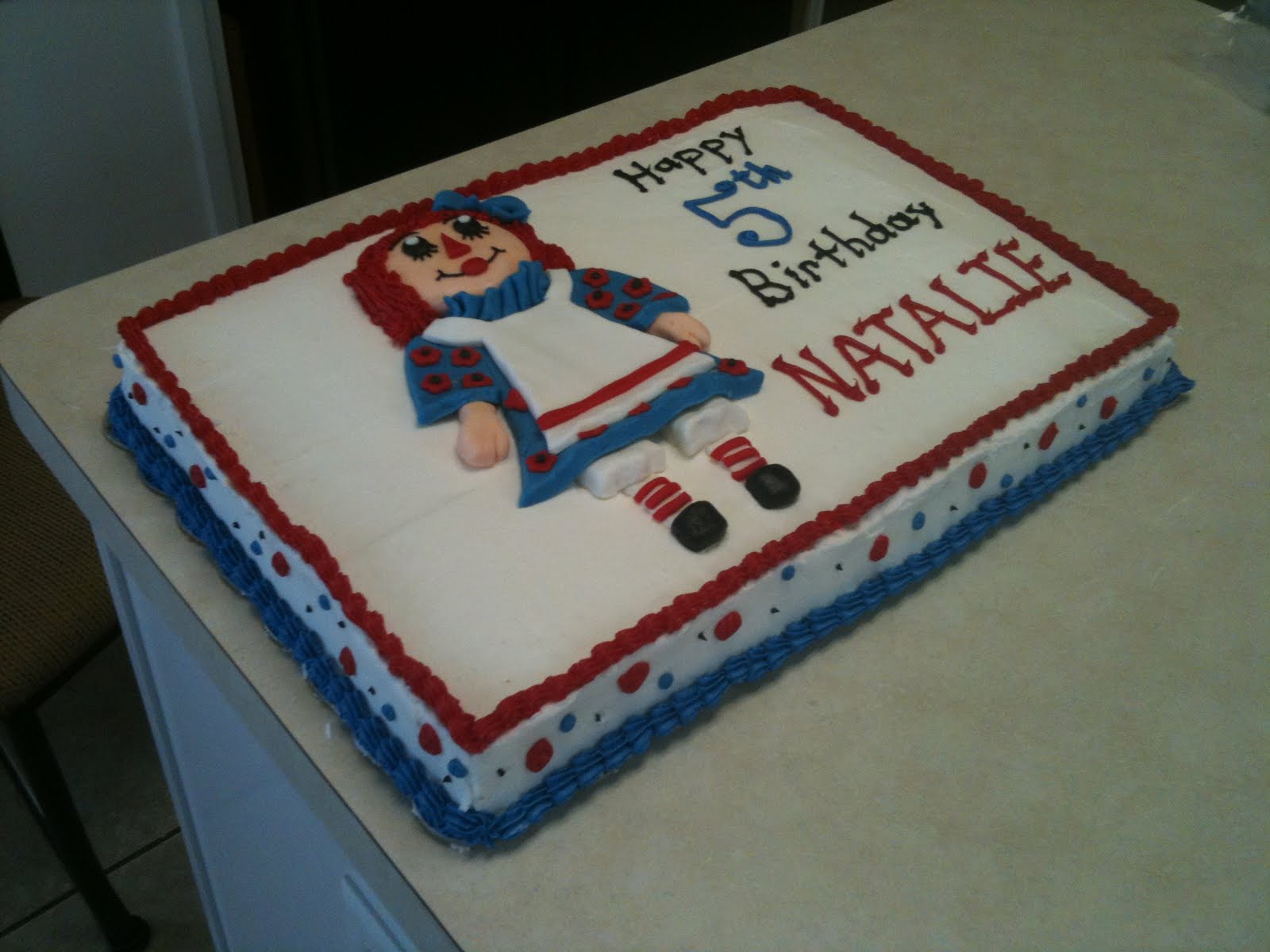Cakes by Joanna: Raggedy Ann Birthday Cake