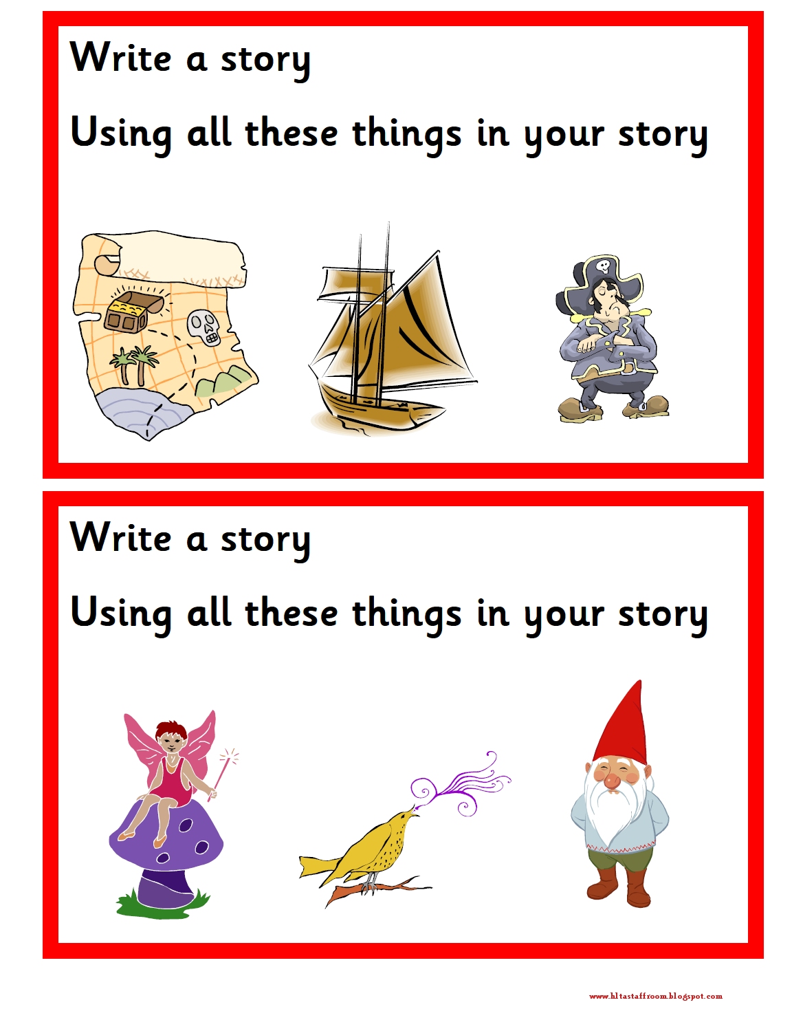 Debbie s Resource Cupboard Write A Story Prompts For Creative Writing