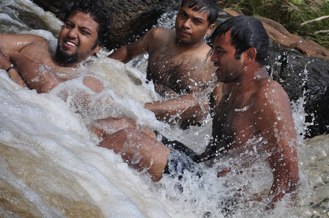 indian man males bulge river bathing underwear ninai falls 
