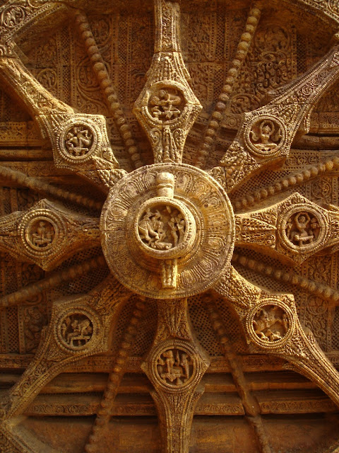 Konark Sun Temple Wheel Orissa Odisha stone carvings travel tourism