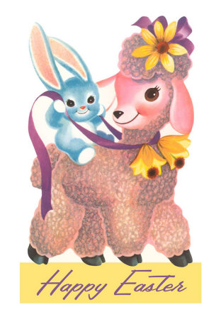 [EA-00154-D~Children-s-Easter-Bunny-Riding-Lamb-Posters.jpg]