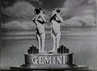 Gemini twins with bugles