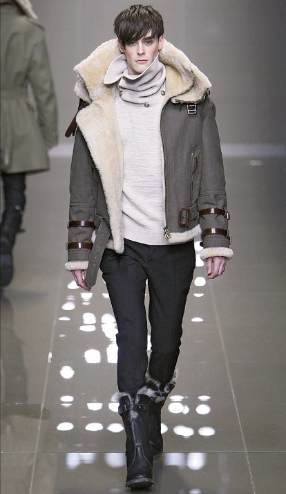 eye's Wild Style: Diddy Rocking Burberry Shearling Trim Jacket Fall 2010  Collection !!