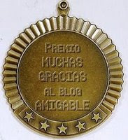 Premio Muchas Gracias al blog AMIGABLE