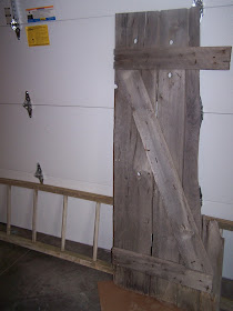 barn door potting bench http://bec4-beyondthepicketfence.blogspot.com/2008/05/project-number-four-made-from-and-old.html