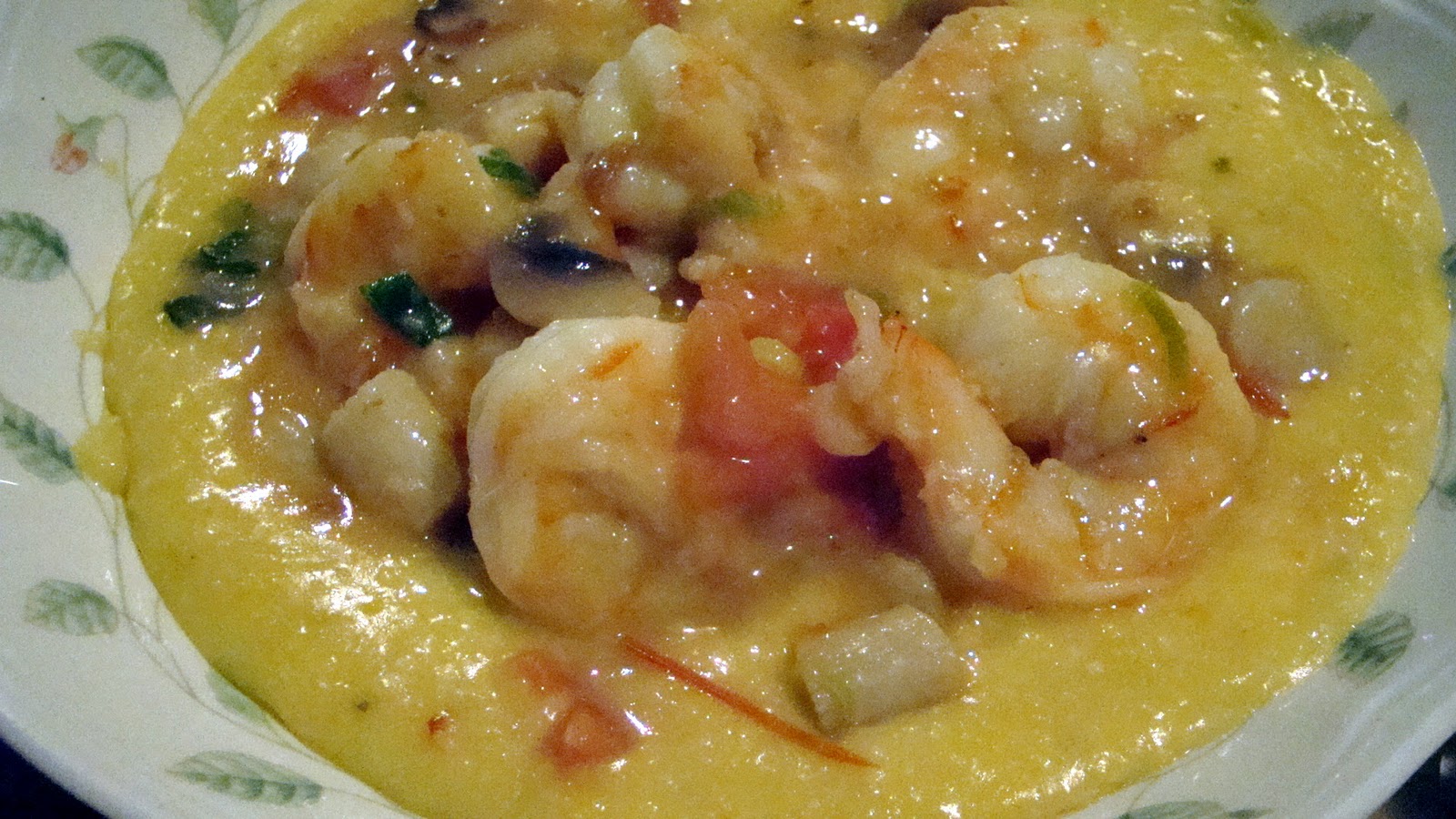 The Bear Cupboard SHRIMP AND SCALLOPS WITH CHEESY GRITS