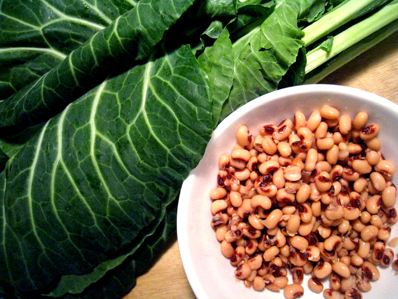 Spicy Bohemian Black Eyed Peas and Collard Greens for a Healthy and