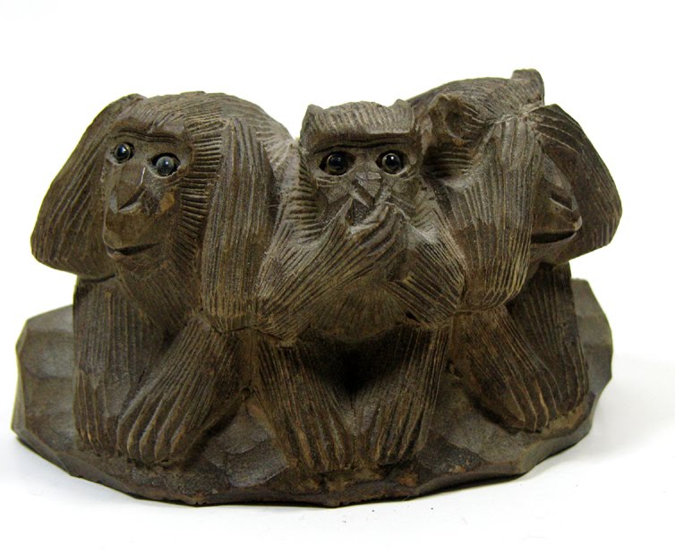 AND SEW IT GOES: The object #15 Three Wise Monkeys