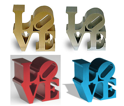 LOVE paperweights by Robert Indiana