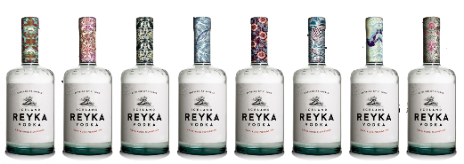 reyka vodka bottles