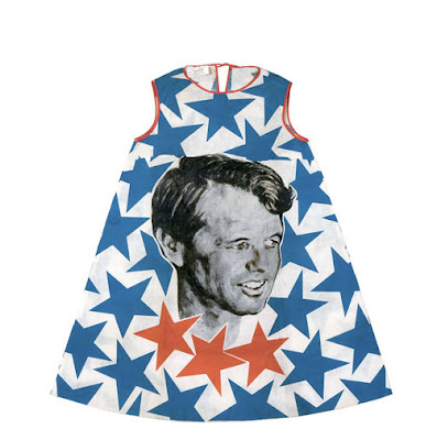 James Sterling, Paper Fashion Ltd., Robert Kennedy Electoral Campaign, paper dress, USA 1968,