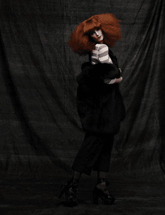 Iris Strubegger Plays Dress Up as Sonia Rykiel