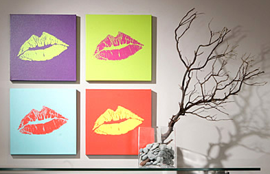custom lip kiss prints